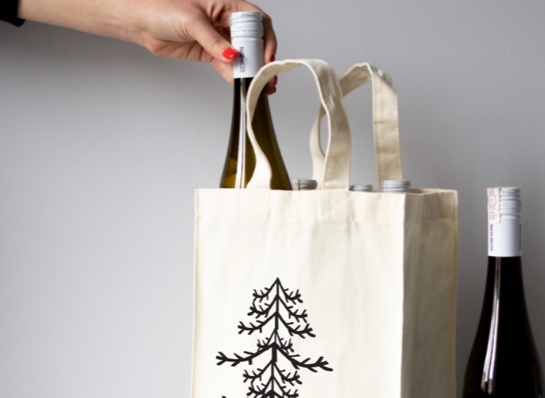 Świąteczne torby na wina 