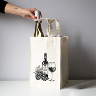 Torba bawełniana na 4 butelki