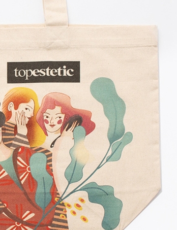 Realizacja torby z bawełny organicznej z ekologicznym nadrukiem 